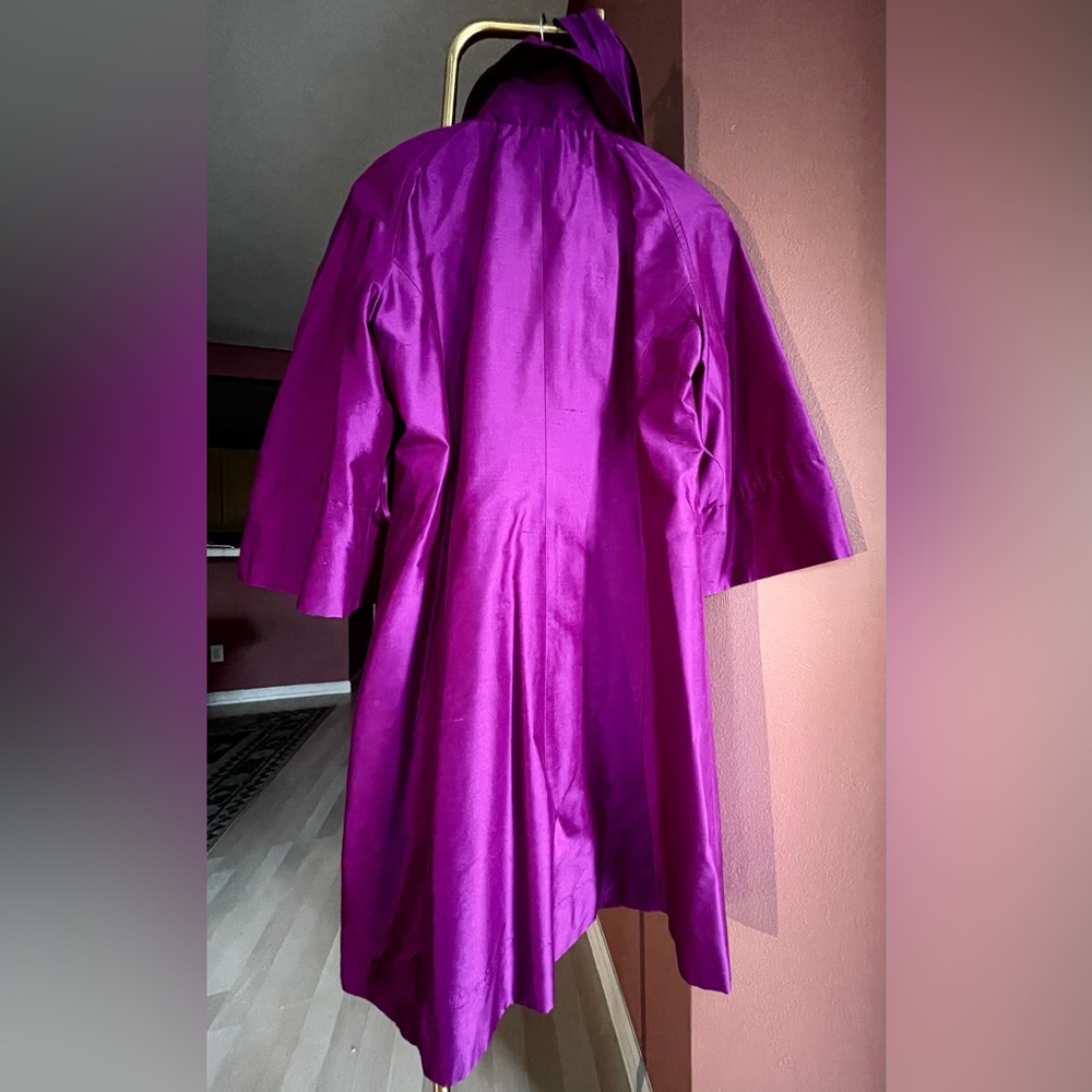 Trina Turk Magenta Pea Coat - Picture 5 of 17